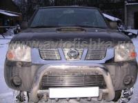 Nissan NP-300 D22 (-04) накладка на решетку бампера