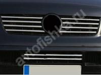 Volkswagen Caravelle T5 (2004-2010) накладки на решетку радиатора из нержавеющей стали, 6 шт.