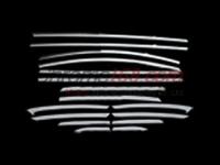 Ford Fiesta (08-) седан наружние планки оконных рамок дверей, из нержавеющей стали