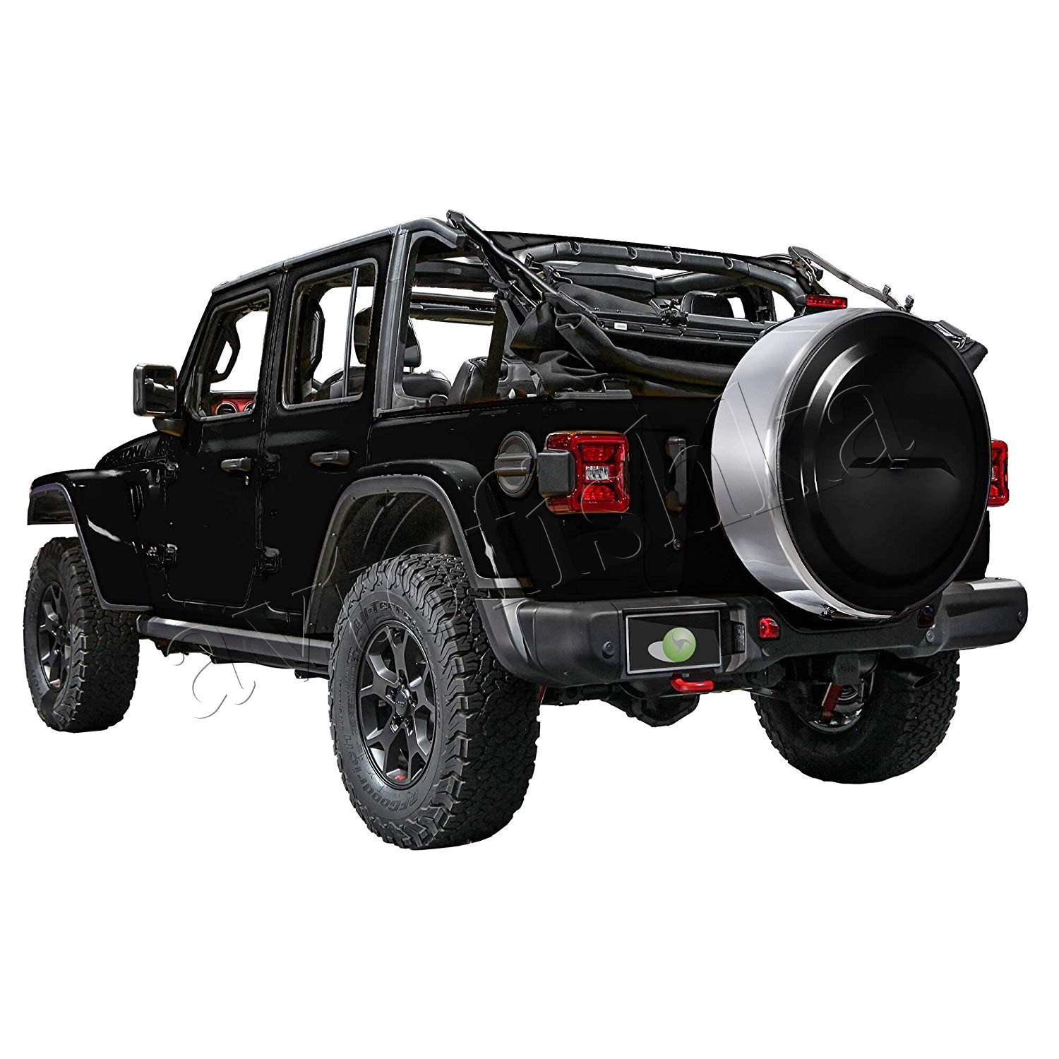 Jeep Wrangler JL (17-н.в.) контейнер (бокс) запасного колеса, под камеру  заднего вида купить в Москве - Автофишка