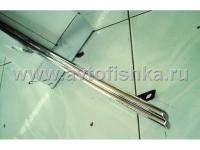 Toyota Corolla (06-) защита заднего бампера, двойная трубка из нержавеющей стали