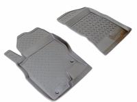 Nissan Navara (05–) Коврики салона (полиуретан), чёрные, передние