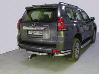 Toyota Land Cruiser Prado (18–) Защита задняя (уголки двойные) 76,1/42,4 мм