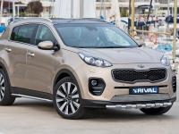 Kia Sportage (16–) Защита переднего бампера d57 усиленная