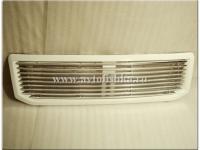 Toyota Land Cruiser Prado 120 (02-) решетка радиатора алюминиевая с белой рамкой.