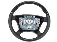 Mercedes W140, W210, W202 (95-99) руль классический, черная кожа - черное дерево