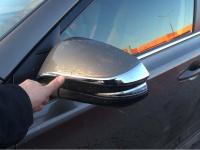 Toyota RAV4 (13–/15–) Молдинг на зеркала под повторитель, 2 части, хром