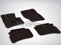 Volkswagen Touareg (10–/14–) Коврики салона текстильные 3D, серые