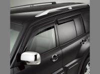 Mitsubishi Pajero 4 (06-) 4 дверн. боковые дефлекторы окон тонированные, оригинал, ветровики, комплект 4 шт.