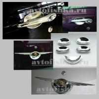 Chrysler PT Cruiser (01-05) декоративные накладки на ручки дверей хромированные, комплект 5 предметов.