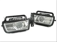 BMW E34 (88-95) фары противотуманные линзовые прозрачные хромированные, комплект 2шт.