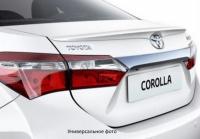 Toyota Corolla (13–) Спойлер крышки багажника. Цвет: 209 (черный металлик)