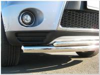 Mitsubishi Outlander XL (10-) защита переднего бампера, труба 70 мм/42