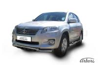 Защита переднего бампера Arbori d57+d57 с профильной защитой TOYOTA RAV-4 2010-2012