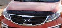 Kia Sportage (10–/14–) Дефлектор капота, темный