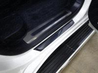 Toyota Land Cruiser (15–) Накладки на пороги (лист шлифованный)