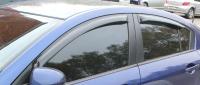 Mazda 3 (09–12) Дефлекторы боковых окон, 4 части, темные, седан