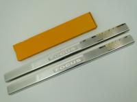 Ford Focus 2 (07-) coupe-cabriolet накладки на внутренние пороги, к-кт 2шт.