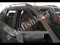Дефлекторы боковых окон 4 части темные BMW X5 2007-