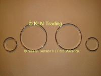 Ford Mondeo (2000-2006) декоративные накладки щитка приборов, кольца из полированной нержавеющей стали, комплект 4 шт.