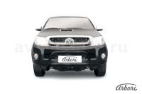 Защита передняя Arbori d57 низкая черная TOYOTA HILUX 2008-2011