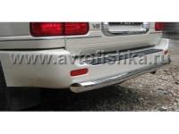 Lexus LX470 защита заднего бампера, труба 63 мм