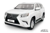 Защита переднего бампера Arbori d57 черная LEXUS GX-460 2013-