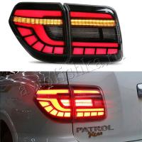 Nissan Patrol Y62 (10-18) задние фонари (стопы) дизайн 2020, комплект 2 шт.