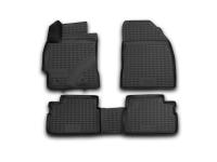 Toyota Corolla (13–15) Коврики 3D в салон, 4 шт. (полиуретан), чёрные