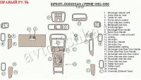 Infiniti J30 (92-96) декоративные накладки под дерево или карбон (отделка салона), полный набор , правый руль