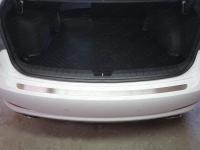 Hyundai i40 (12–15) Накладка на задний бампер (лист шлифованный)