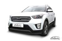 Защита переднего бампера Arbori d42 радиусная HYUNDAI Creta 4WD 2016-