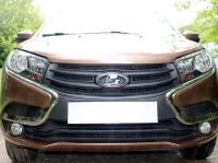 LADA (ВАЗ) X-Ray (16–) Защита радиатора, чёрная, низ (2 части)