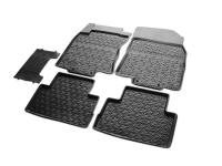 Nissan Qashqai (14–) Коврики салона (литьевые), чёрные (сборка РФ)
