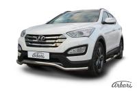 Защита переднего бампера Arbori d57 "волна" HYUNDAI SANTA-FE 2012-