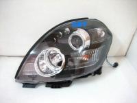 Nissan Teana (04-06) фары передние линзовые черные, со светящимися ободками, комплект 2 шт.