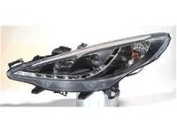 Peugeot 207 (05-) фары передние линзовые с противотуманного света, черные