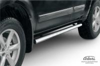 Защита штатных порогов d76 труба Nissan Pathfinder R51 (05-09)