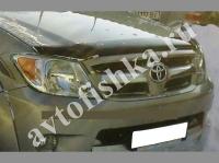 Дефлектор капота темный Toyota Hilux 2005-2011