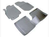 Mitsubishi Lancer (03–07) Коврики салона (полиуретан), чёрные