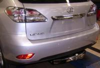 Lexus RX (09–/12–) Фаркоп (тягово-сцепное устройство) (50/1500кг) оцинкованный с нержав. пластиной
