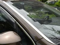 Volkswagen Tiguan (17–) Накладка на водостоки лобового стекла, нерж. сталь, 2 части