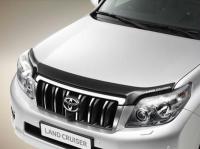 Toyota Land Cruiser Prado (09–13) Дефлектор капота с надписью Land Cruiser. Цвет: черный