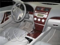 Toyota Camry V40 (06-) накладки панелей салона, дизайн под дерево, комплект 39 предметов.