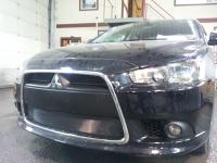 Mitsubishi Lancer (11–) Защита радиатора, чёрная (2 части)