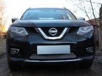Nissan X-Trail (14–) Защита радиатора, хром, низ