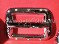Toyota Land Cruiser 200 (08-) накладка хромированная на лючок бензобака, пластиковая
