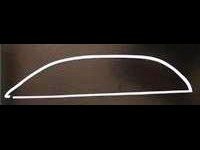 Toyota Corolla (06-) молдинги боковых окон хромированные, пластик ПММА