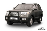 Защита передняя Arbori d76 высокая черная TOYOTA LAND CRUISER 200 2007-2012