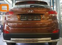 Hyundai ix35 (10–/14–) Защита заднего бампера двойная d 60/60 мм, нерж.